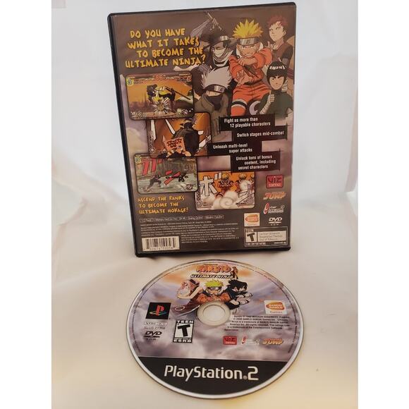 Naruto: Ultimate Ninja (PS2, No Manual) – Shonen Jump, Rated T, Bandai - Picture 2 of 2